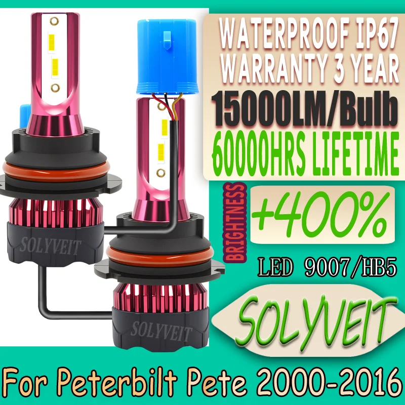 

Energy Saving Quality Assurance Enhanced Visibility LED high low beam For Peterbilt Pete 2000 2001 2002 2003 2004 2005 2006-2016