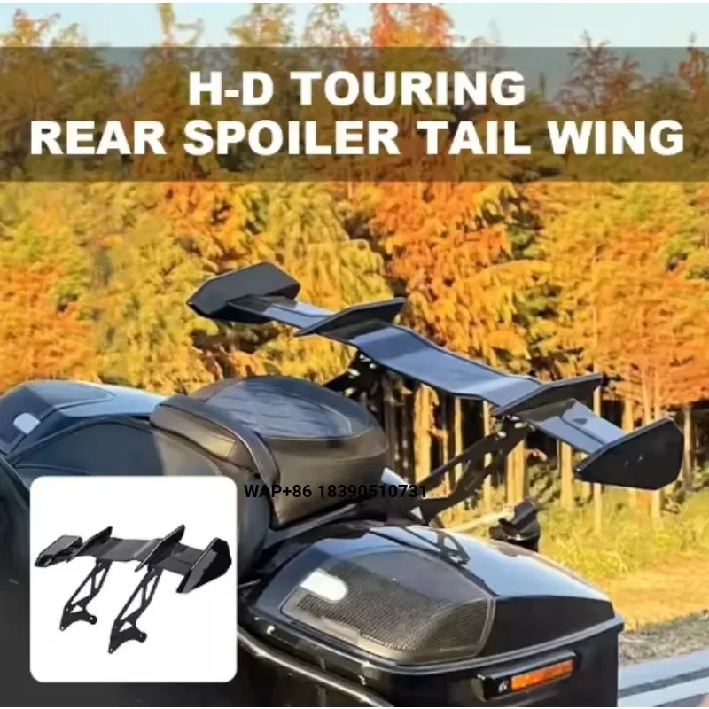 

For 2015 and Later Touring Highway Glide Motorcycle Accessories Detachable Anti-Lock Braking System Rear Spoiler Tail Wing