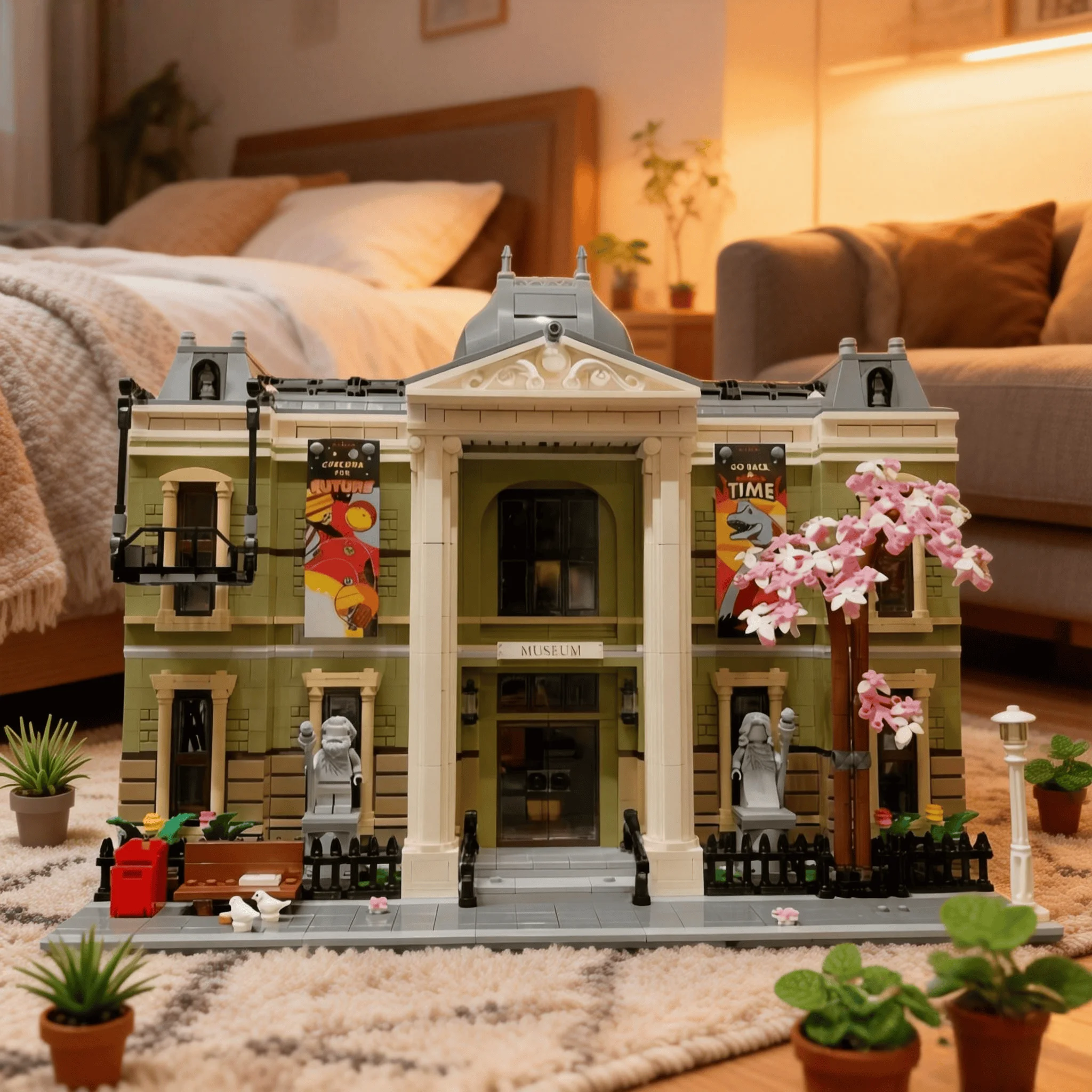 

Modular assembly MOC museum building blocks creative street view architecture series children's toys adult home decoration 2026