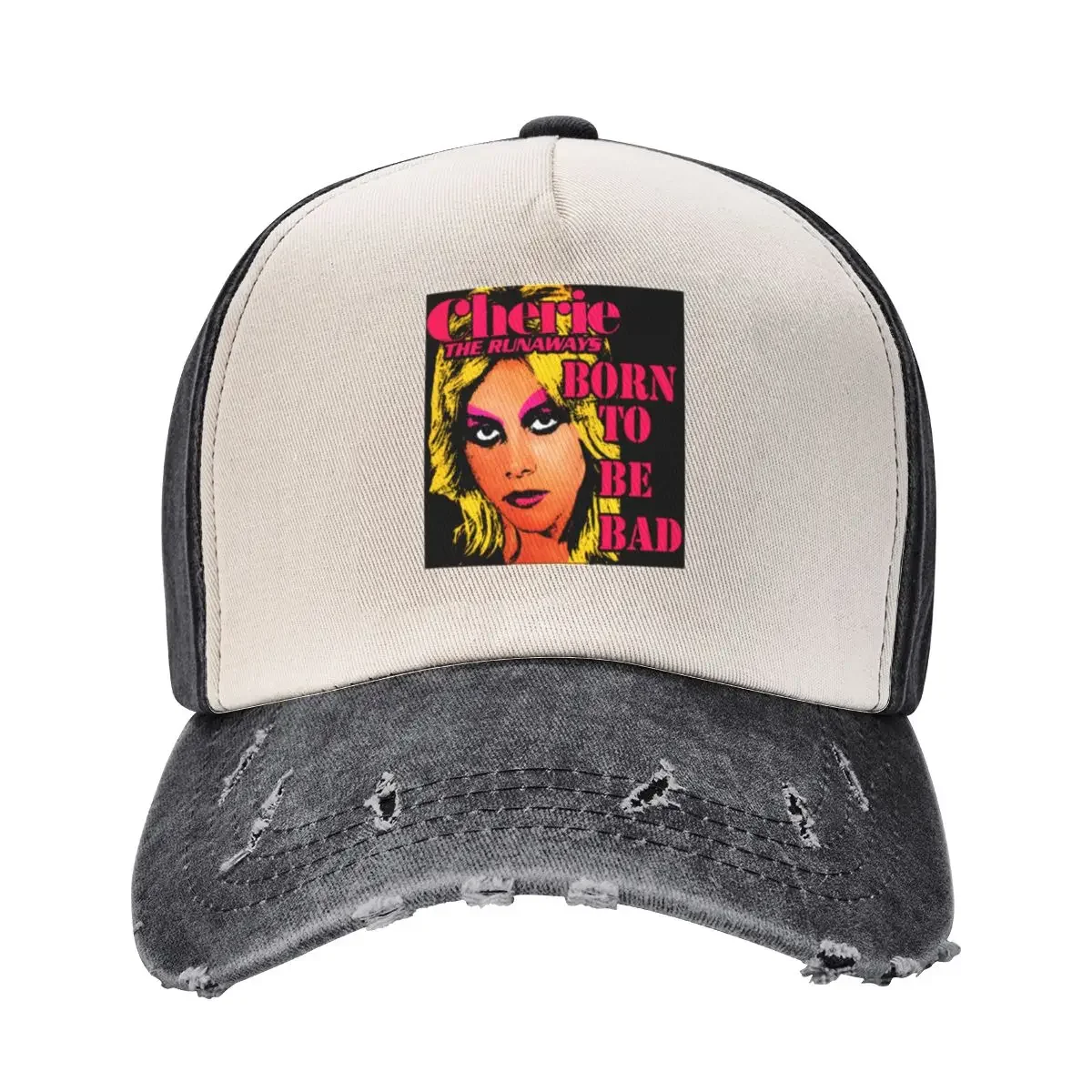 

Mens My Favorite Cherie The Runaways Born Tho Be Bad Gifts For Fan Baseball Cap Golf Cosplay Women's Beach Visor Men's