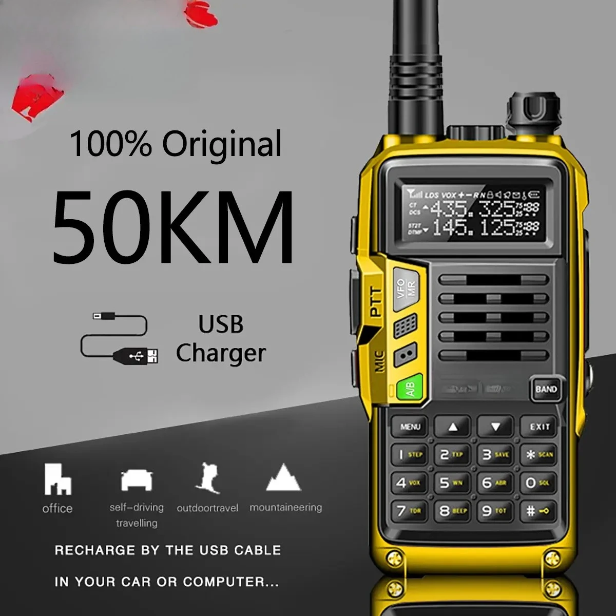 UV-S9PLUS civil walkie-talkie UV double-stage outdoor high-power handset