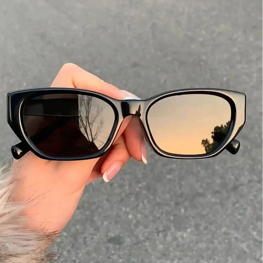 

Fashion Retro Square Sunglasses Summer Outdoor Small Frame Eyewear Sunscreen Shades Ins Beach Style Cat Eye Sunglasses