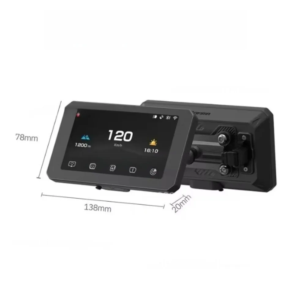 For CK3‑Real Millimeter Wave Radar Motorcycle Smart Navigator Moto Dash Cam Recorder 1 pcs