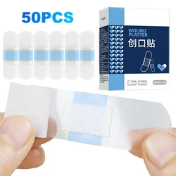 50/120Pcs Invisible Hemostasis Wound Plaster Transparent Band Aid Invisible Waterproof Adhesive Bandages First Aid Emergency Kit