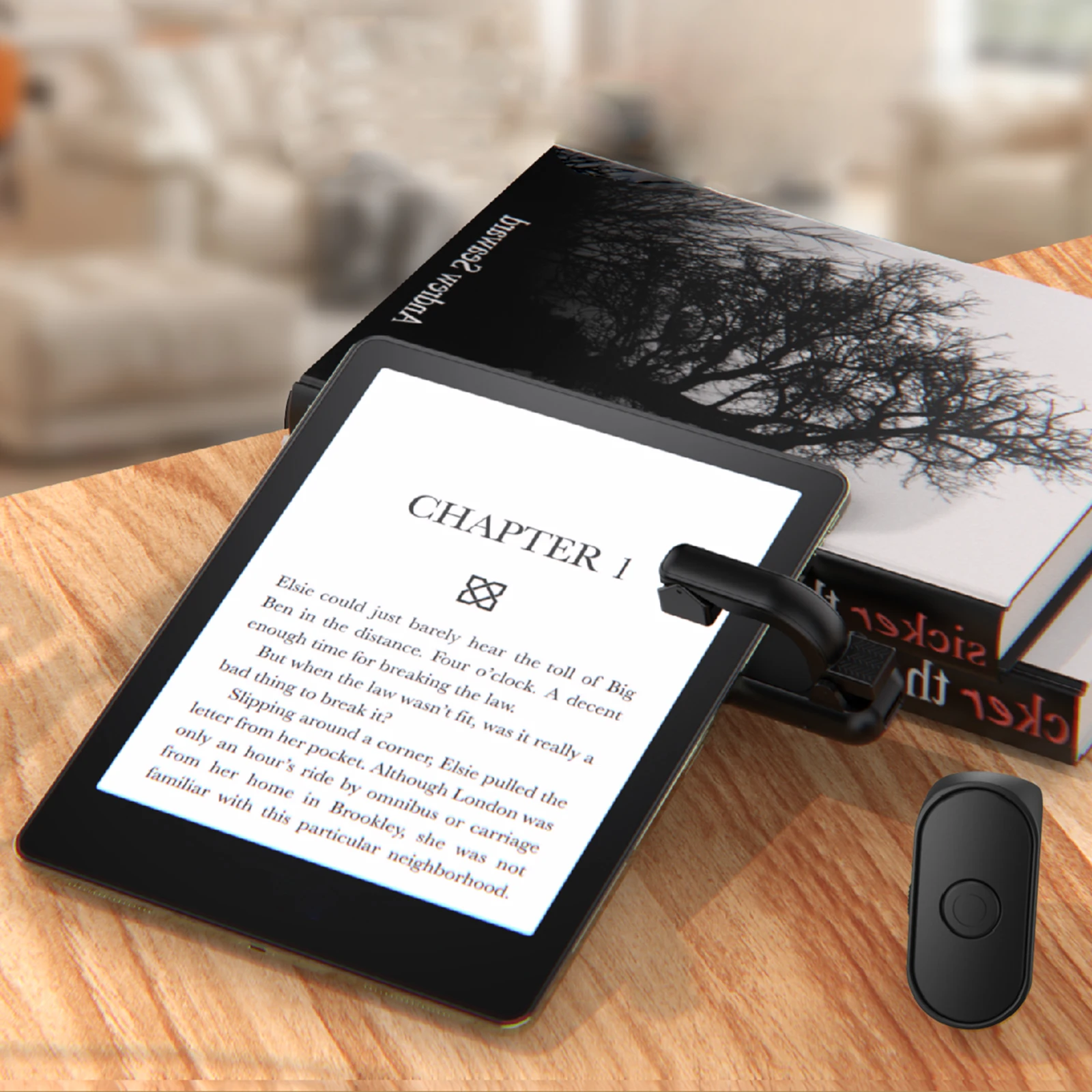 2-in-1 Page Turner Clicker خفيف الوزن، سجل تحويل عن بعد، مشغلات جهاز التحكم عن بعد لملحقات Kindle Paperwhite #4