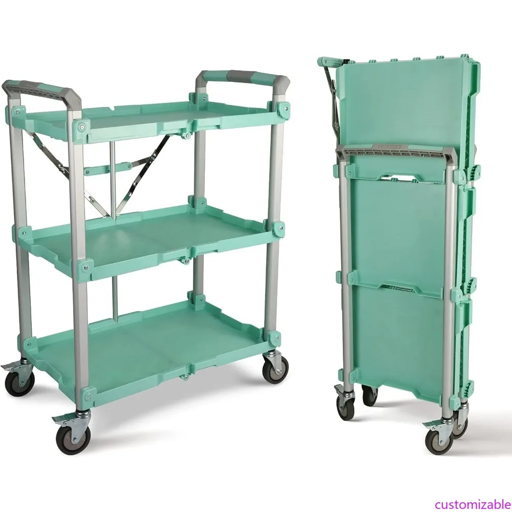 

Olympia Tools 89-353 XL Pack N Roll Folding Utility Cart, 300 lbs Capacity, Teal