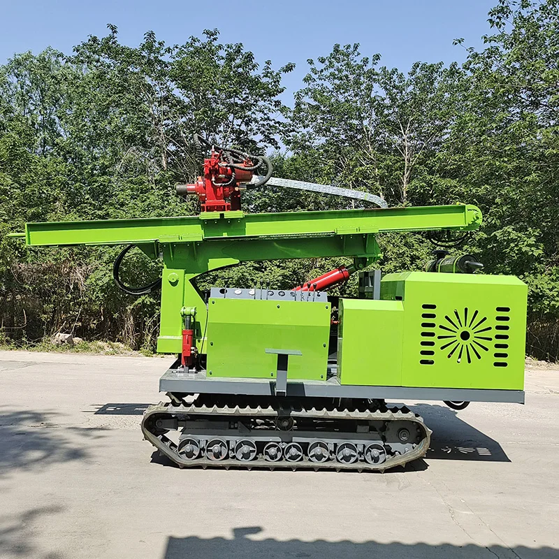 YG Solar Photovoltaic Pile Driver Crawler Rotary Hammer Hydraulic Static Piling Drill Rig Driving Helical Guardrail Pile Driver