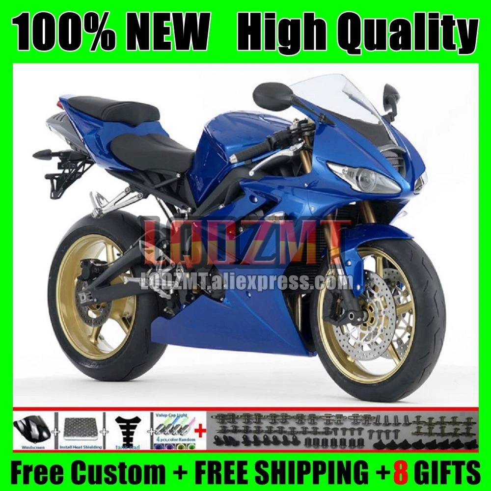 Body Kit For Triumph Daytona 675 CC 13 14 15 16 17 Daytona-675 120No.75 Daytona675 2013 2014 2015 2016 2017 Factory blue Fairing