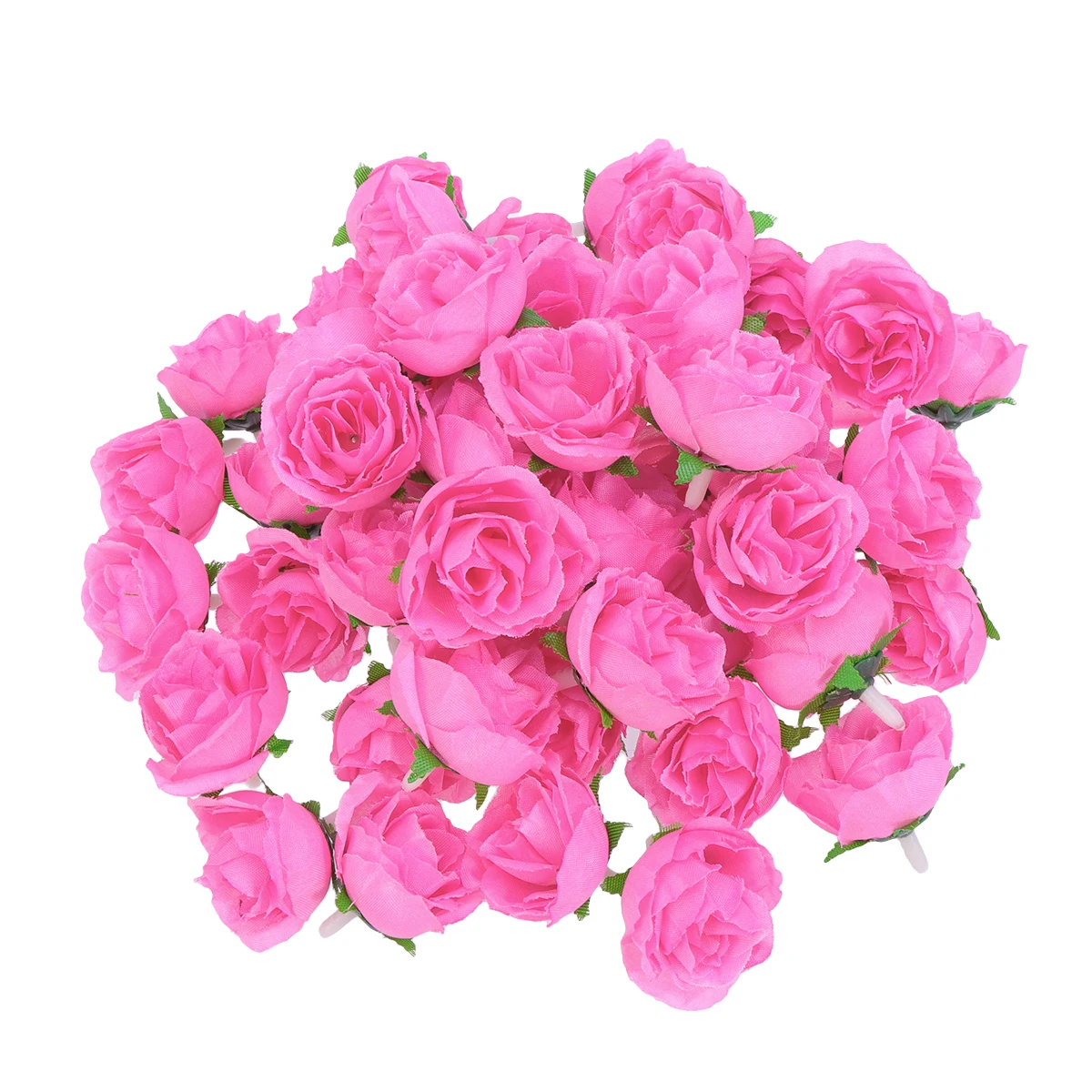 

100pcs Artificial Flower Heads Silk Cloth Decoration Home Wedding Party Diy Color Lifelike Long Lasting Ornament