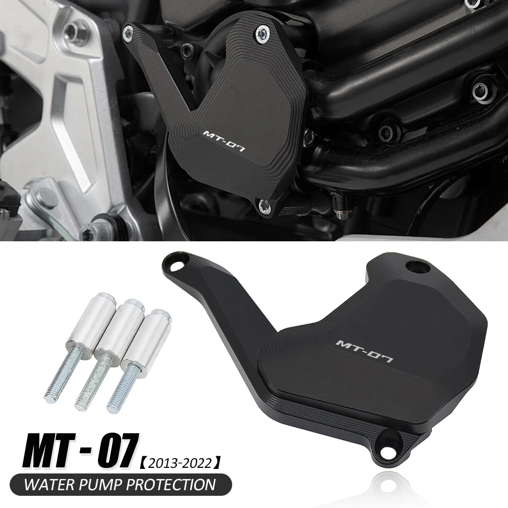 

New 2013-2022 Motorcycle Accessories Black Water Pump Protection Guard Cover For Yamaha MT-07 MT07 FZ-07 MT 07 FZ 07