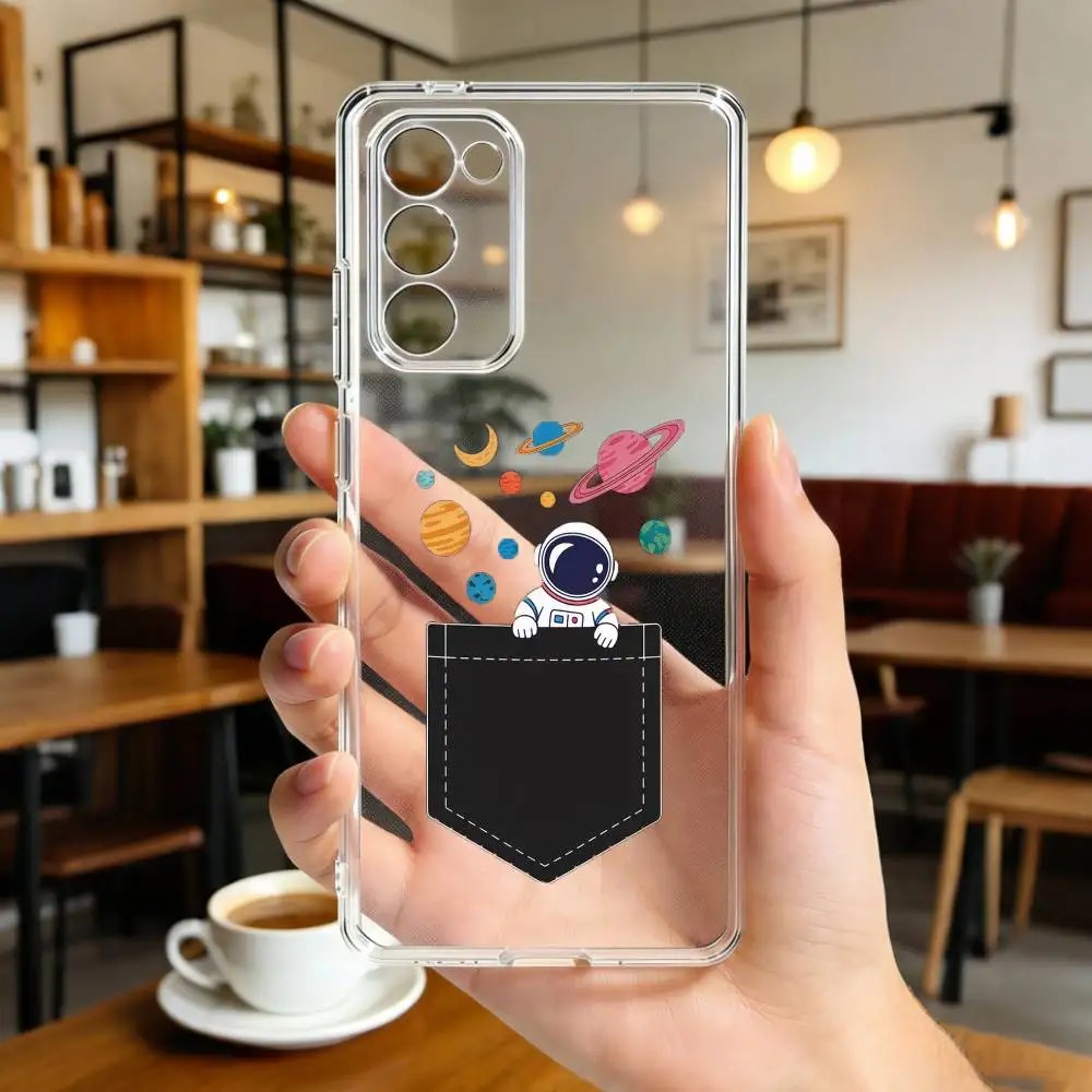 

A-Abstract astronaut M-mobile Phone Case For Samsung Galaxy A91,80,73,72 ,71,53,52,32 ,31,22,21s,20,Transparent Case