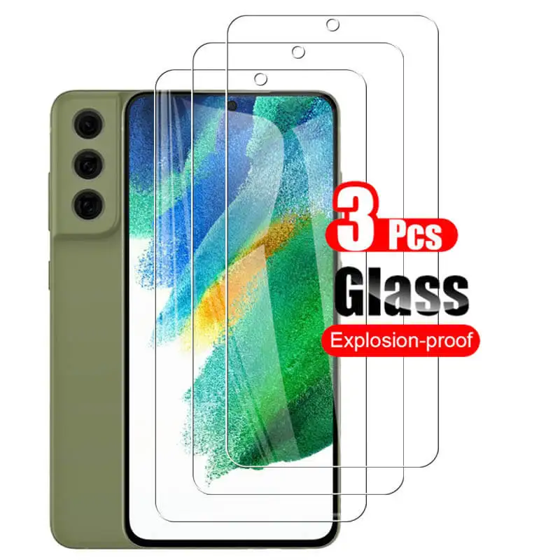 3Pcs Samsun S21 s20 s23 s24 FE Protective Glass For Samsung S21Plus Glass Screen Protect For Samsang S20 FE S21FE S 21 FE S24FE