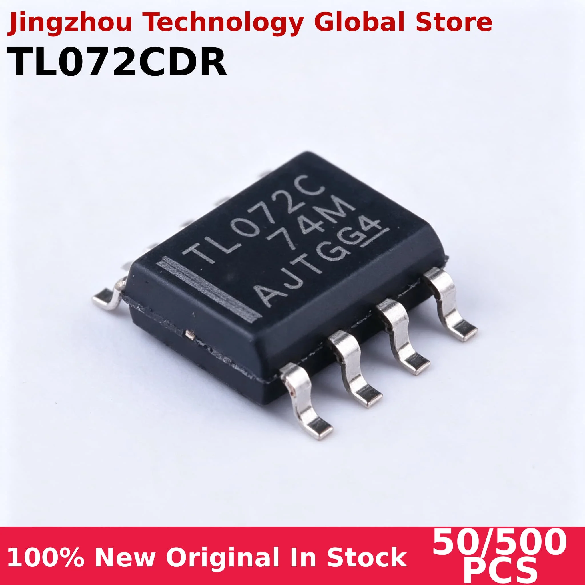 100% New 50/500PCS TL072C SOP8 TL072CDR TL072CD TL072 072 SOP-8 SMD Chip Wholesale