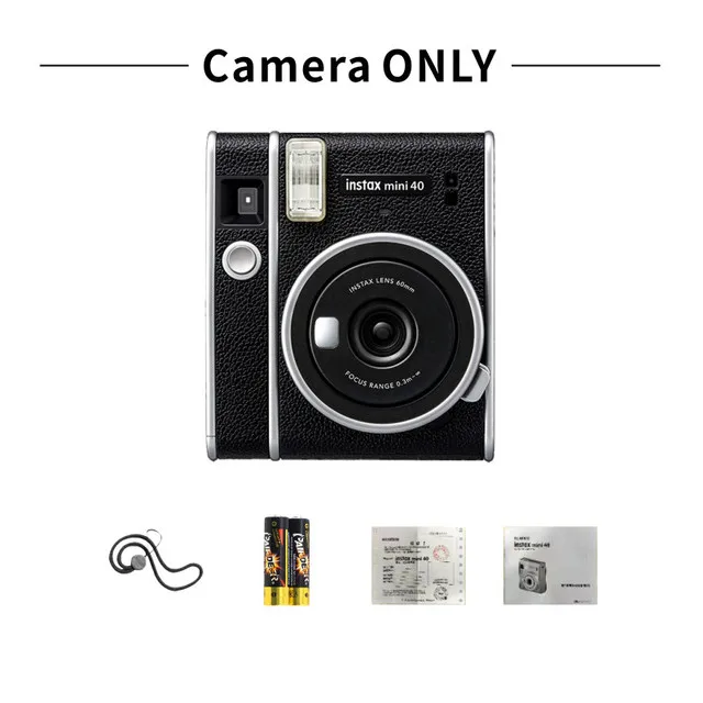 Original Fujifilm Instax Mini 40 Instant Camera Black Genuine