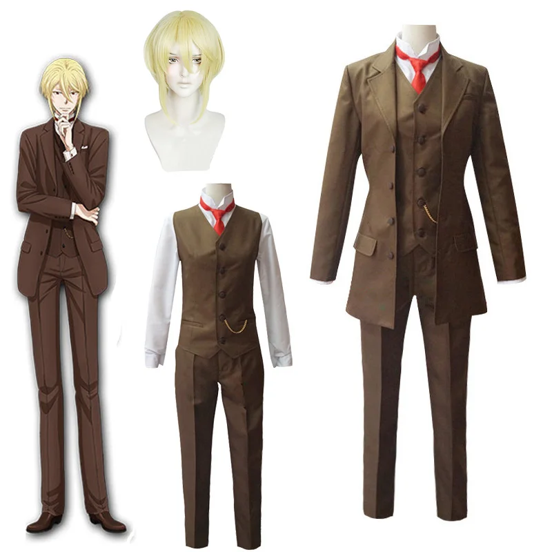 Yuukoku no Moriarty MORIARTY THE PATRIOT Albert James Moriarty William Cosplay Halloween Carnival Costume With Wig