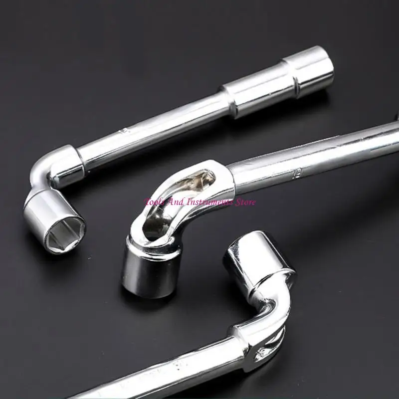 L Tipo llave zócalo hexadecimal doble cabeza para reparación mecánica o conjunto muebles C7AC