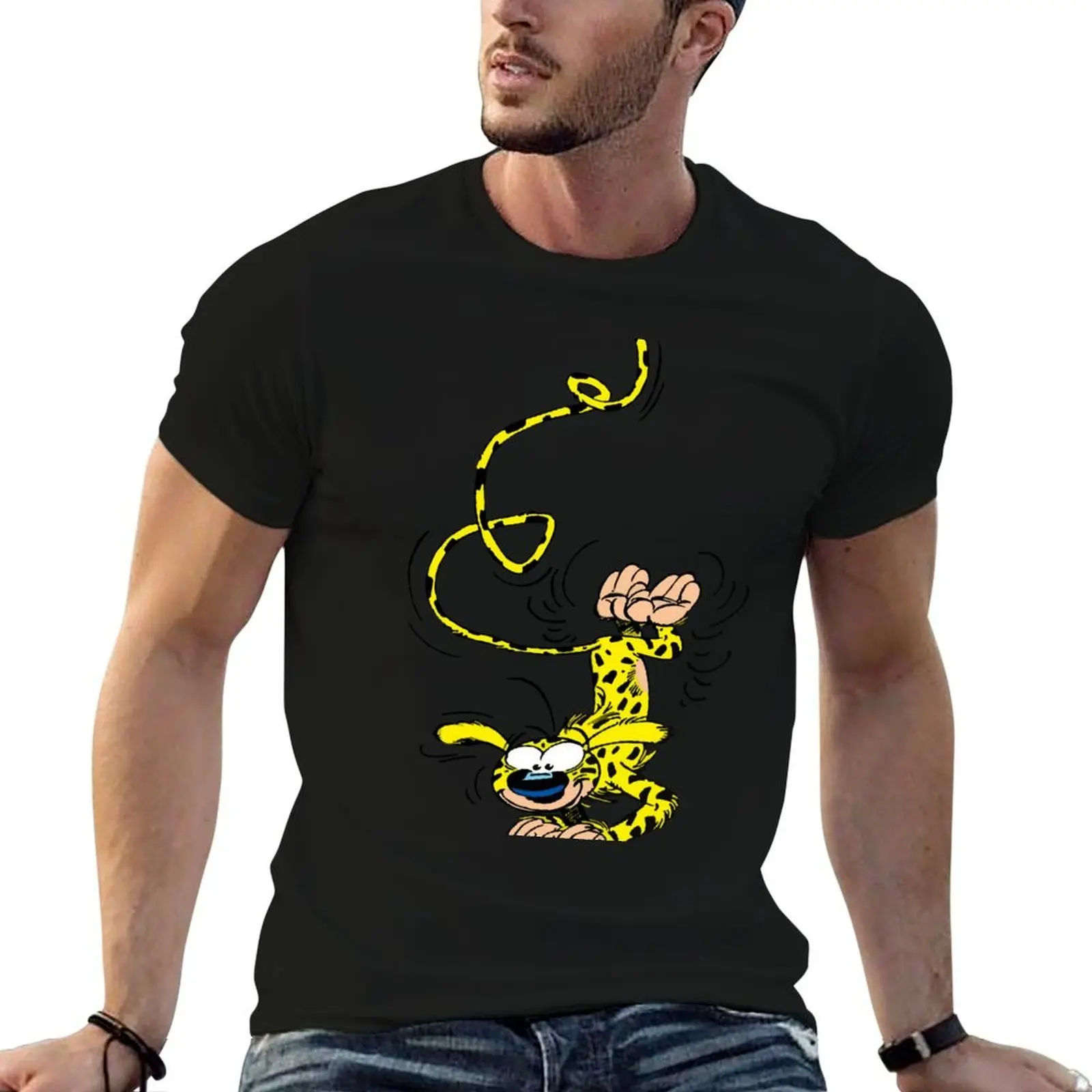 Marsupilami handstand T-Shirt hippie clothes baggy shirts sweat shirts, men