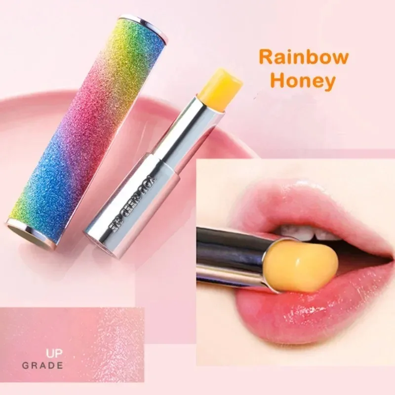 YNM Moisture Lip Balm Cosmetics Honey Natural Lip Gloss  Temperature Changed Color Lipstick Long Lasting Nourish Korean Makeup