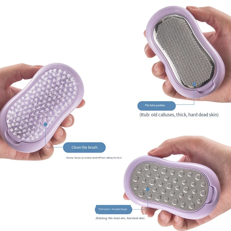 4 個のステンレス鋼フットプレートファイルセット家庭用ペディキュアツール角質除去足スクレーパー足ケアアーティファクト