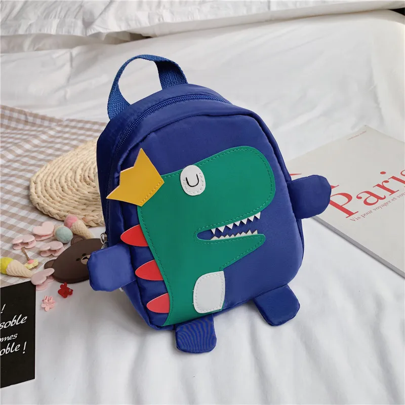 New Dinosaur School Bag Korean Style Baby Animal Backpack Cartoon Color Children\'s Bag Multifunctional Baby Backpack