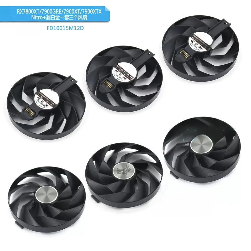 CHEN FOR SAPPHIRE Blue Sapphire RX 7800XT, 7900GRE, 7900XTX Nitro+ Ultra Platinum Fan FD10015M12D~~