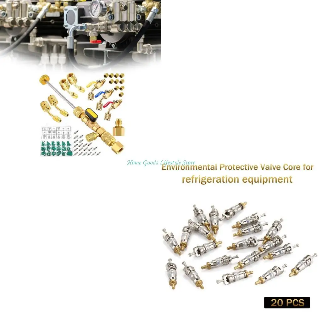 

E74E Quick Install Valves Removal Tool Angled Ball set for R410A 32 Refrigerants