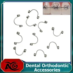 AG 10PCS Orthodontic Torque spring Orthodontic Spring Stainless Steel Dental Supply Orthodontic Bracket