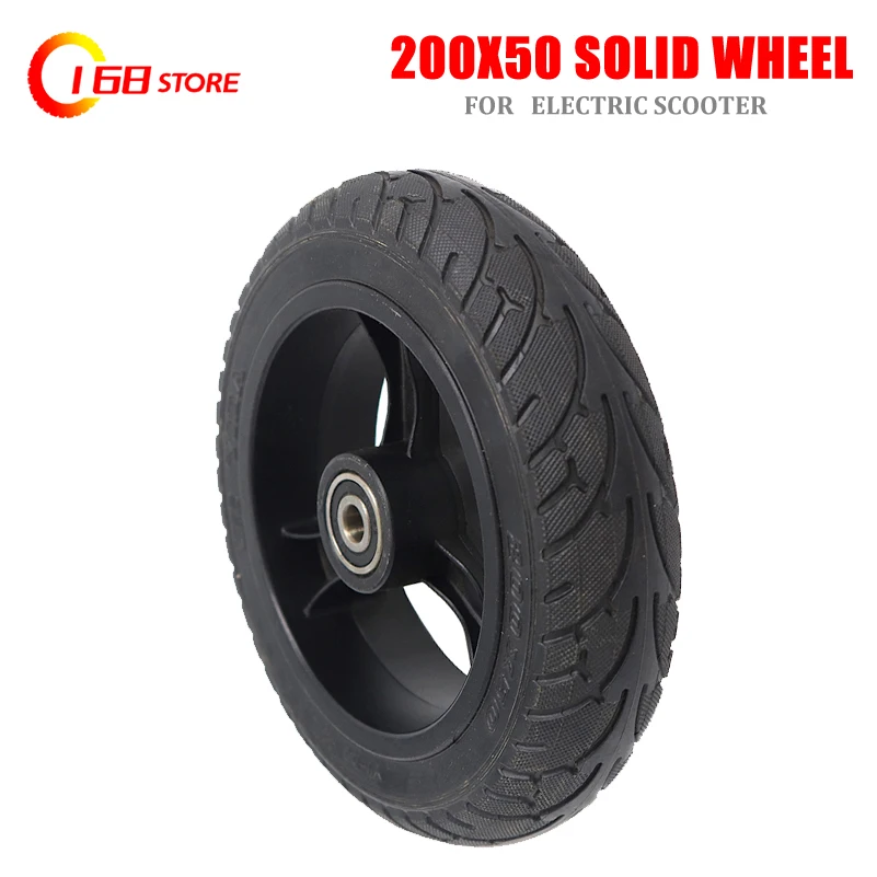 

200x50 ElectricScooter solid TyreWith Wheel Hub 8inch Scooter tire Aluminium Alloy rims solid Tire Electric Vehicle solid wheel