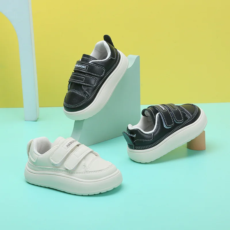 2023 New Arrival Unisex Uvrcos Casual Shoes Mainland China Guangdong Spring & Autumn Children Leather Pvc Solid Hook Loop