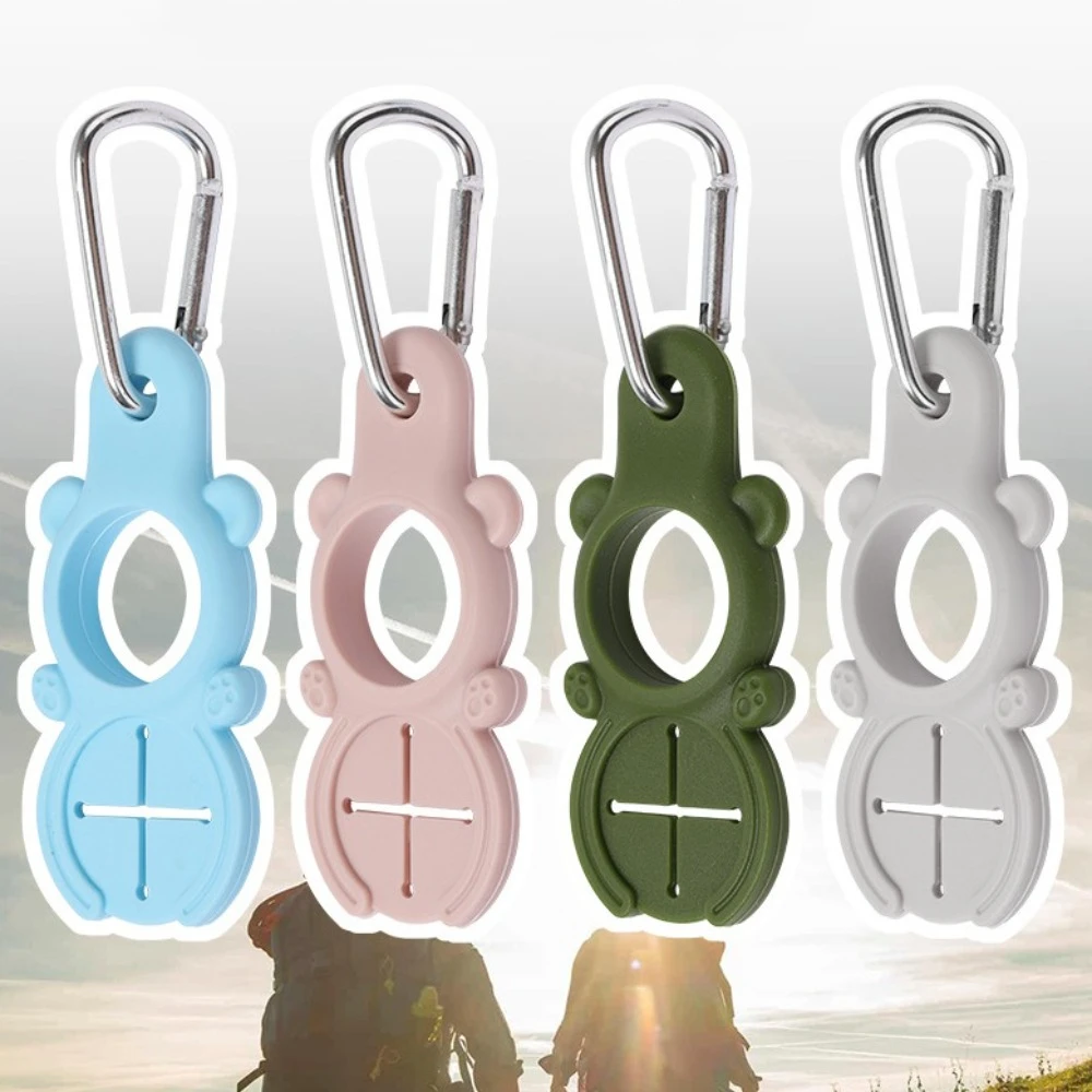 Food Grade Silicone Sports Kettle Buckle Carabiner Easy To Use Free Hands Quick Release Carabiner Portable Durable