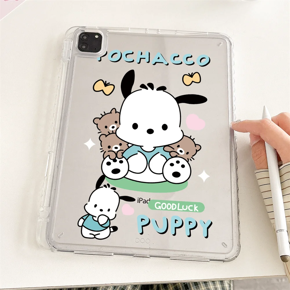 

Акриловый чехол для планшета iPad Pro 11 9,7 10,2 5 6, 7/8/9 10-й 11-й мини 6 7 Air 3 4 5 6 2025 Чехол с держателем для ручки