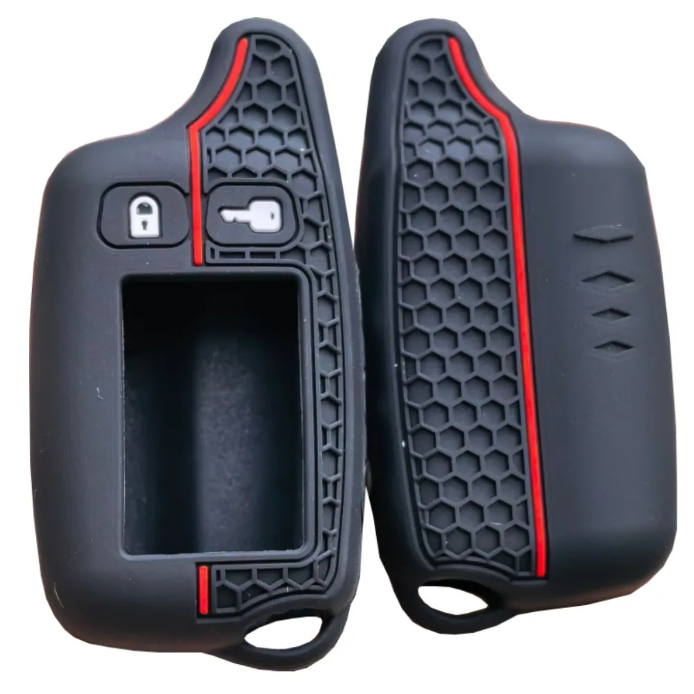 2025 High Quality Styles TW9010 Silicone Case KeyChain For Russian 2-way Alarm System Alarm Key Fob For Tomahawk TW9010 9010