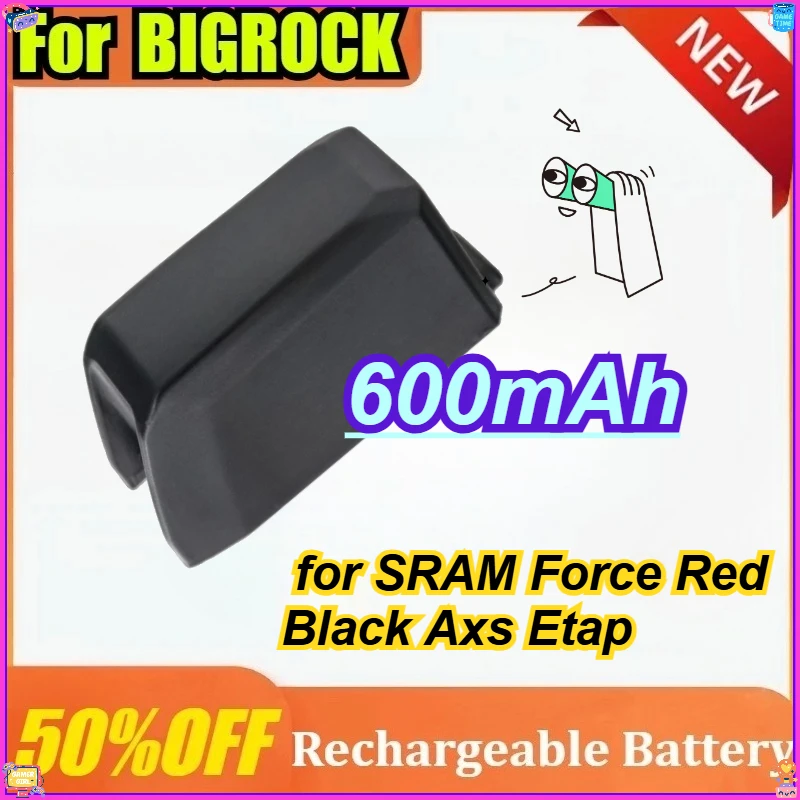 

New 600mAh for BigRock Battery for SRAM Force Red Black Axs Etap Replacement Battery