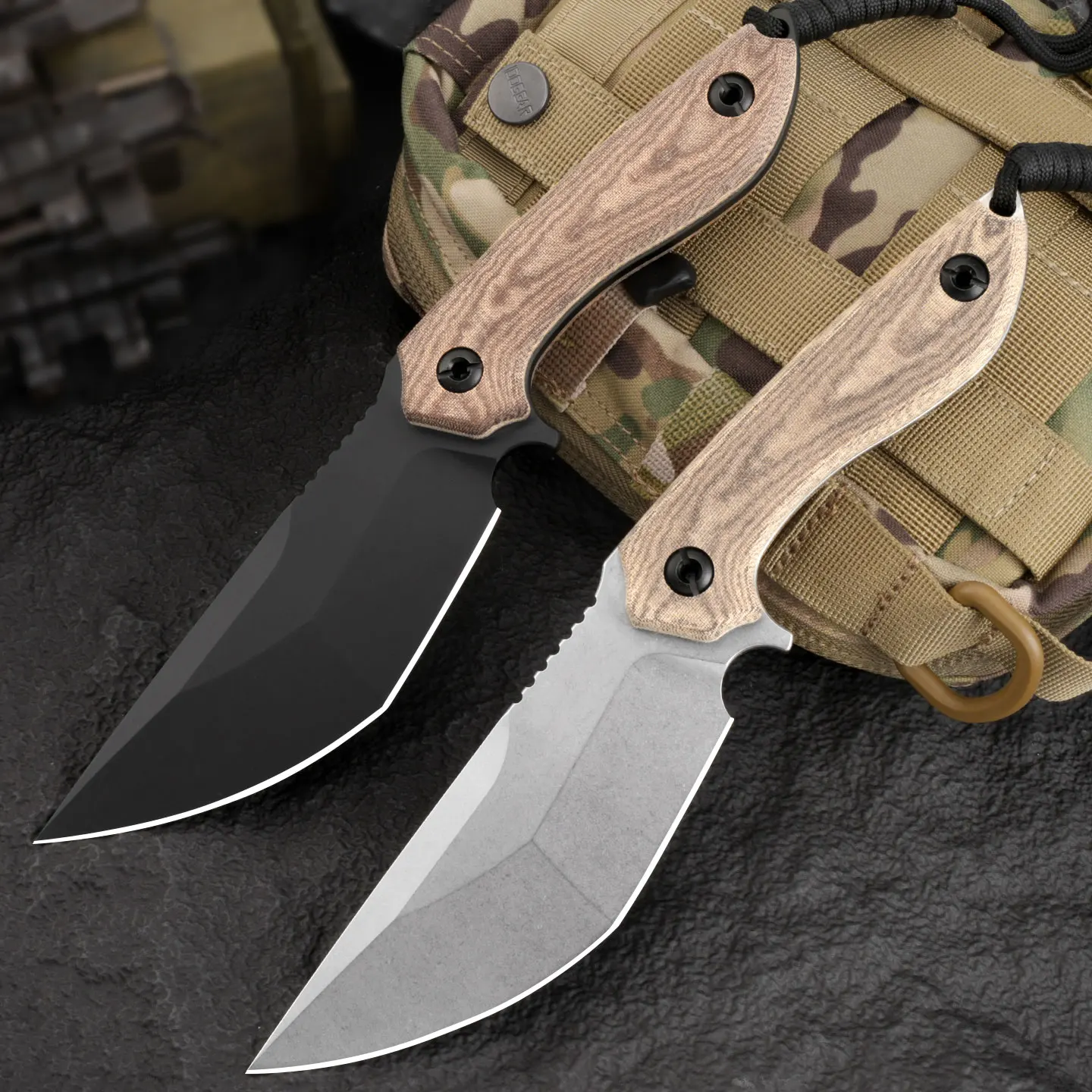Cuchillo De Hoja Fija De Alta Calidad, Cuchillo Para Exteriores, Cuchillo Portátil De Emergencia Para Acampar, Herramienta De Supervivencia Adaptable A Diversas Situaciones Salvajes. — -68%, 100€ Coupon, from 46.21€ – 68% descuento – €46.21