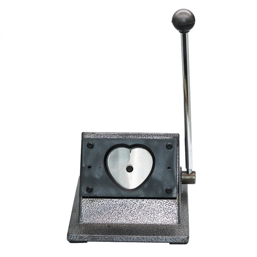 Paper Cutter for 57*53mm Heart Shape Pin Badge Making of Paper Cutter Machine