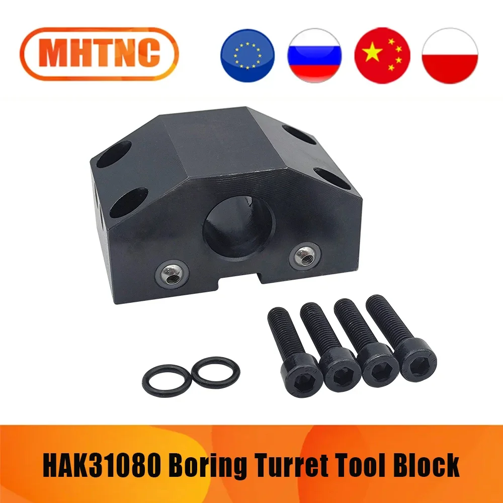 MHTNC Turret Knife Tower HAK31080 Boring Tool Holder End Square Tool Holder CNC Lathe Turret Tool Block