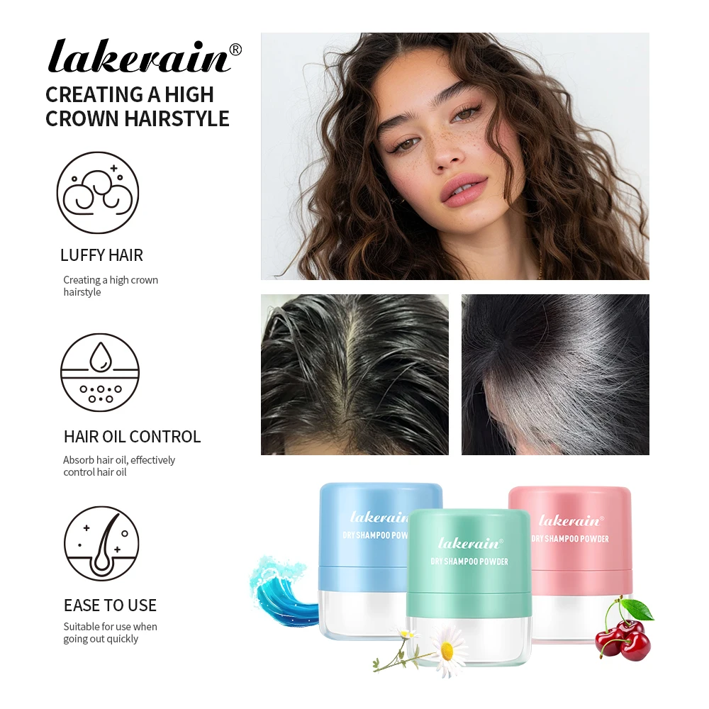 

Matte Dry Hair Powder Instant Oil Control Lift Root Fluffy Hair Refresh Scalp Portable Matte Finish Hair Care Dry Hair Powder
