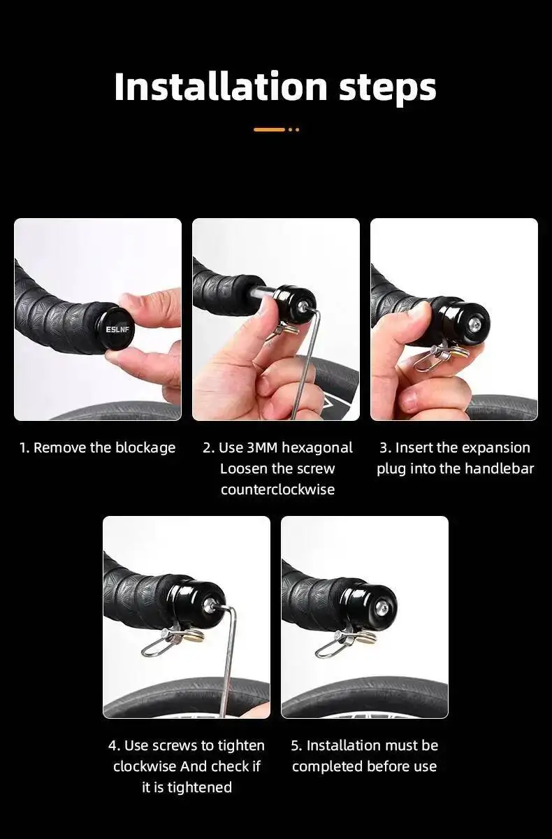 ESLNF Retro Klassische Mini Gebogene Lenkerklingel Lauter Ton Sicherheitsalarm Hupe Rennrad-Zubehör – Detail 9