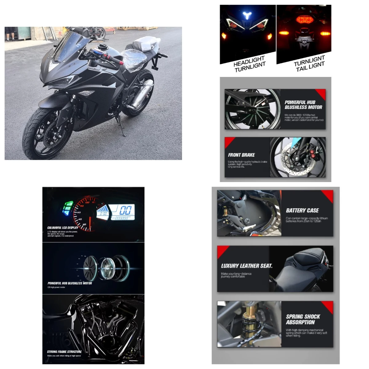 

Krono Wild V6 Electric Motorcycle Hub And Central Motor Customized High Speed Electric Motorcycle For Wholesaler