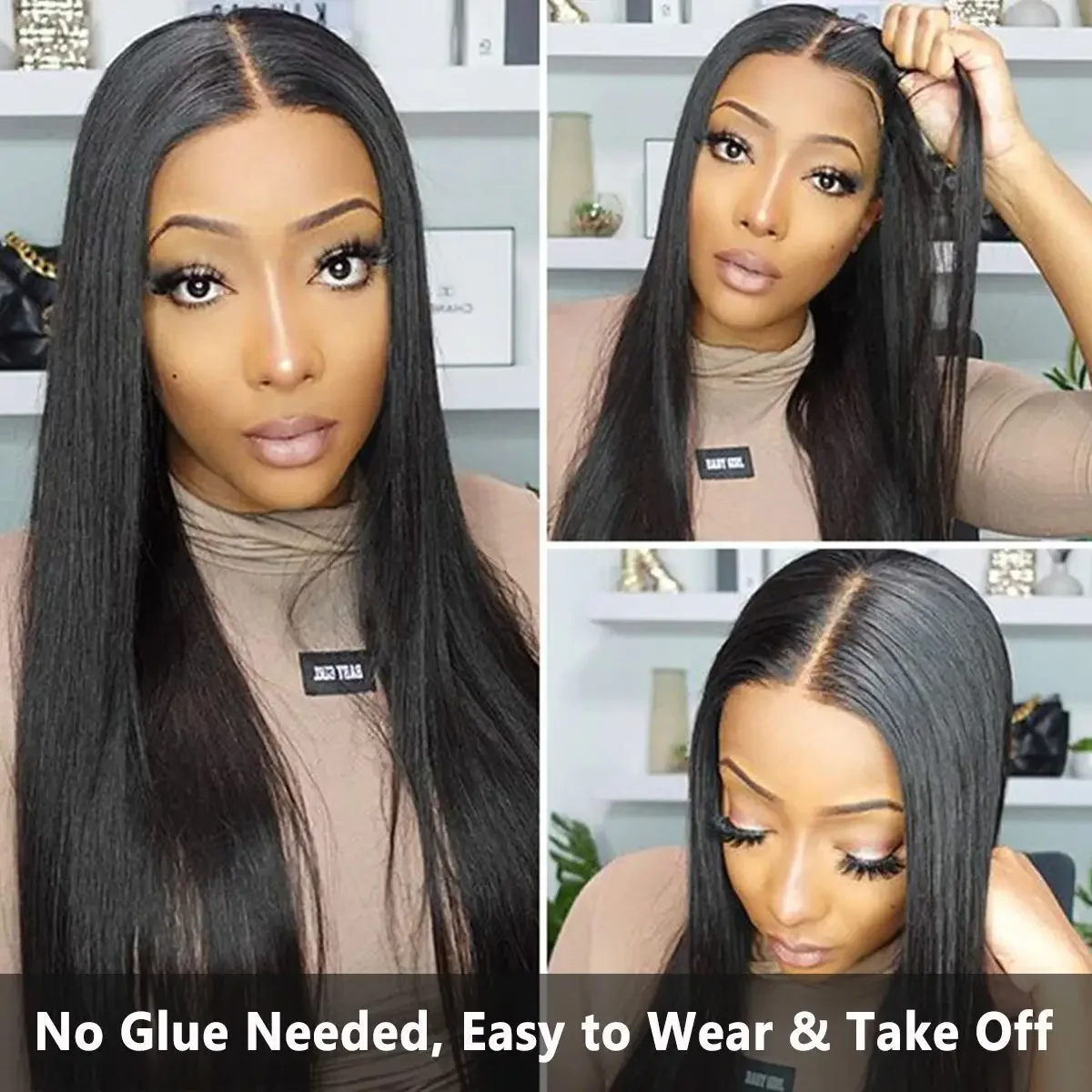 Lumiere Straight Transparent 13x4 Lace Front Wigs 32 34 Inch 4x4 Lace Closure Glueless Wig Human Hair Ready To Wear On Sale