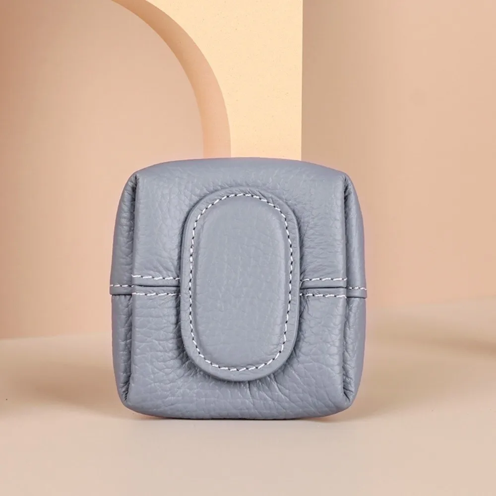 

Y2K Lychee Pattern Coin Purses Lipstick Bag Women Small Change Pouch Genuine Leather Coin Purse Portable Small Cowhide Wallet