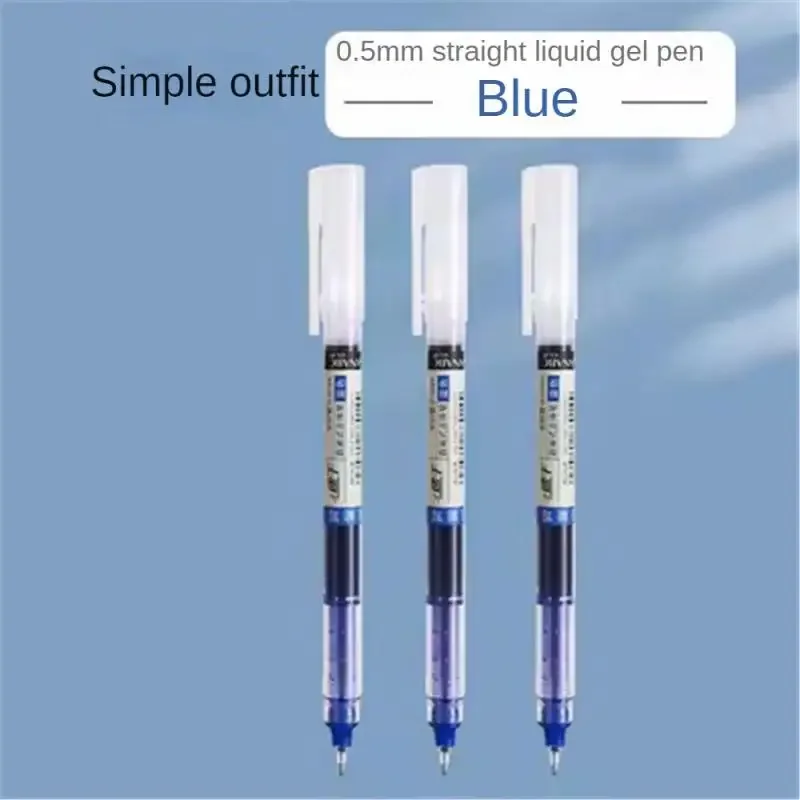 Bolígrafo de firma de examen, tinta azul de 0,5mm, bolígrafos de Gel de alta capacidad para escribir, suministros de papelería para escuela y oficina