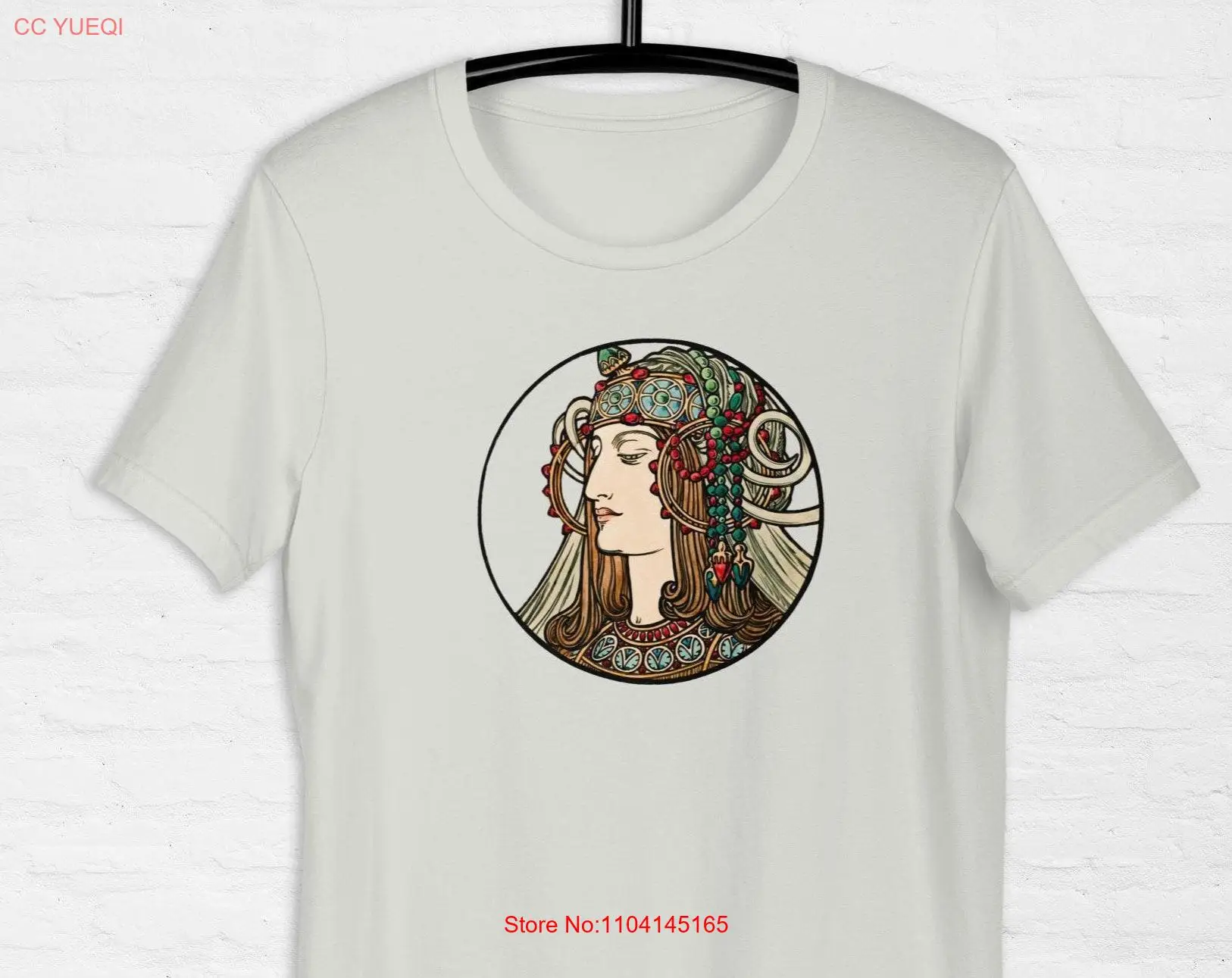 Art Nouveau t shirt graphic picture by Alphonse Mucha vintage clothing gift for her long or short sleeves