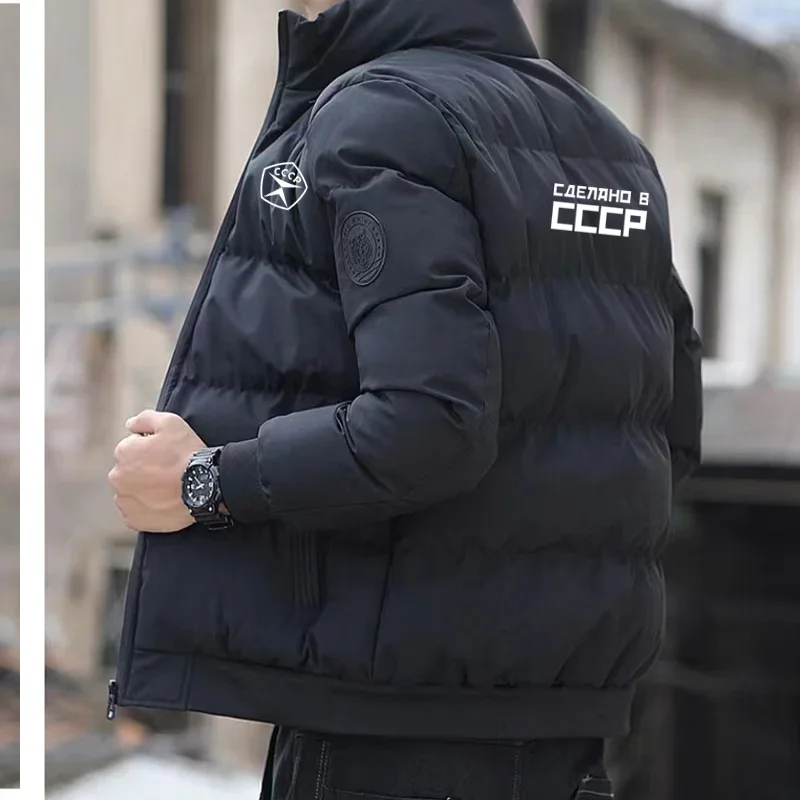 2024 kaufen neue Produkte dicke Herren Thermo jacke Winter lässig Herren jacke cccp Herren wind dichte Baumwoll Daunen jacke