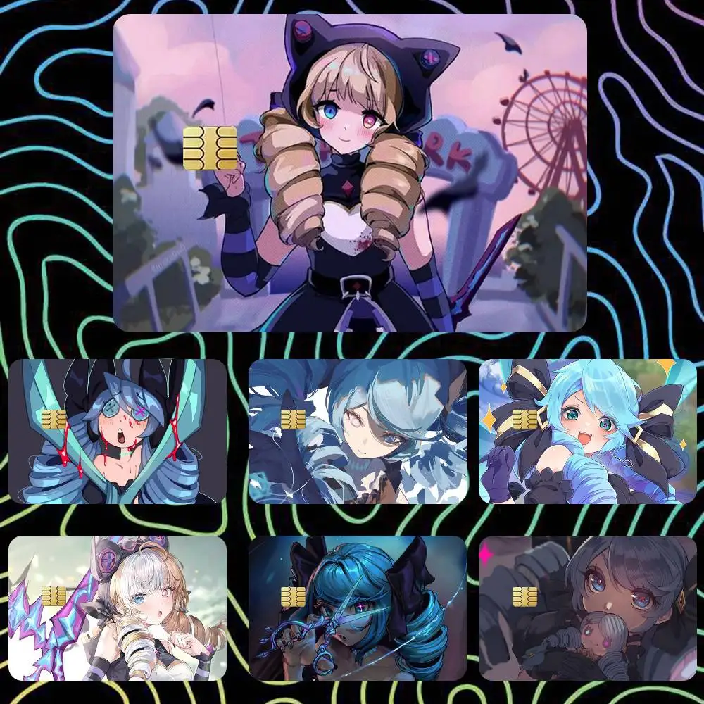 Gwen soul fighter Cute   Sticker Film Tape Skin for Credit Card Debit Card Waterproof Stickers