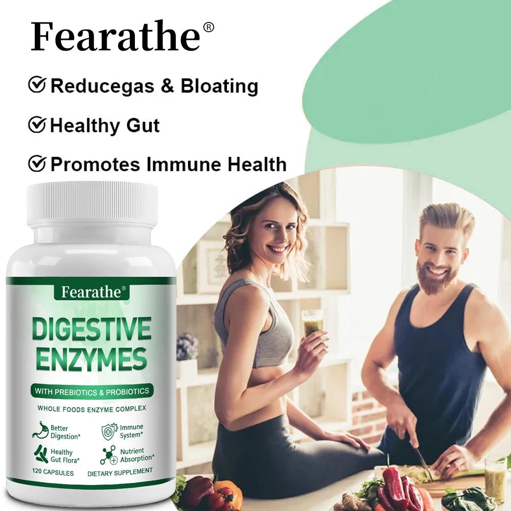 Digestive Enzymes, Probiotics and Prebiotic Supplements Capsules - Promotes Nutrient Absorption, Digestion and Gut Health - Image 2