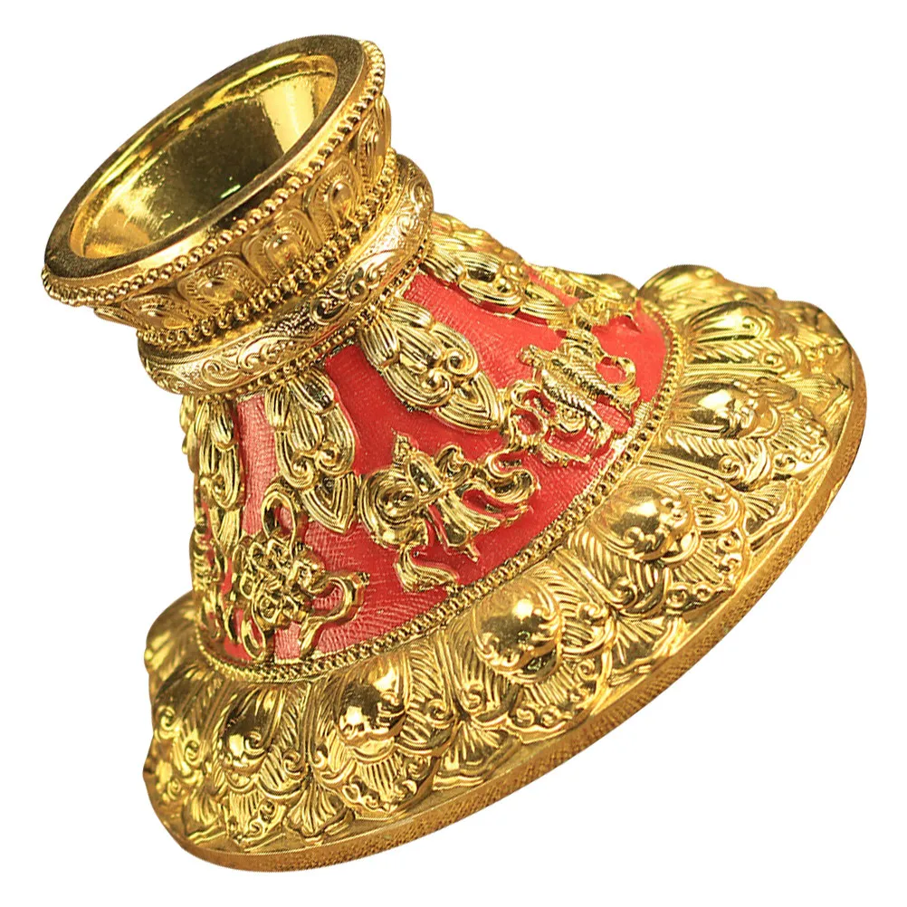 Prayer Wheel Stand Resin Material Compact Stable Base for Hand Held Tibetan Buddhist Prayer Wheel Desktop Display Holder - view 2