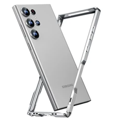 Luxury Original Metal Bumper Case For Samsung Galaxy S24 Ultra Alloy Frame S22 S23 Ultra Light Weight Aluminum Shockproof Cover