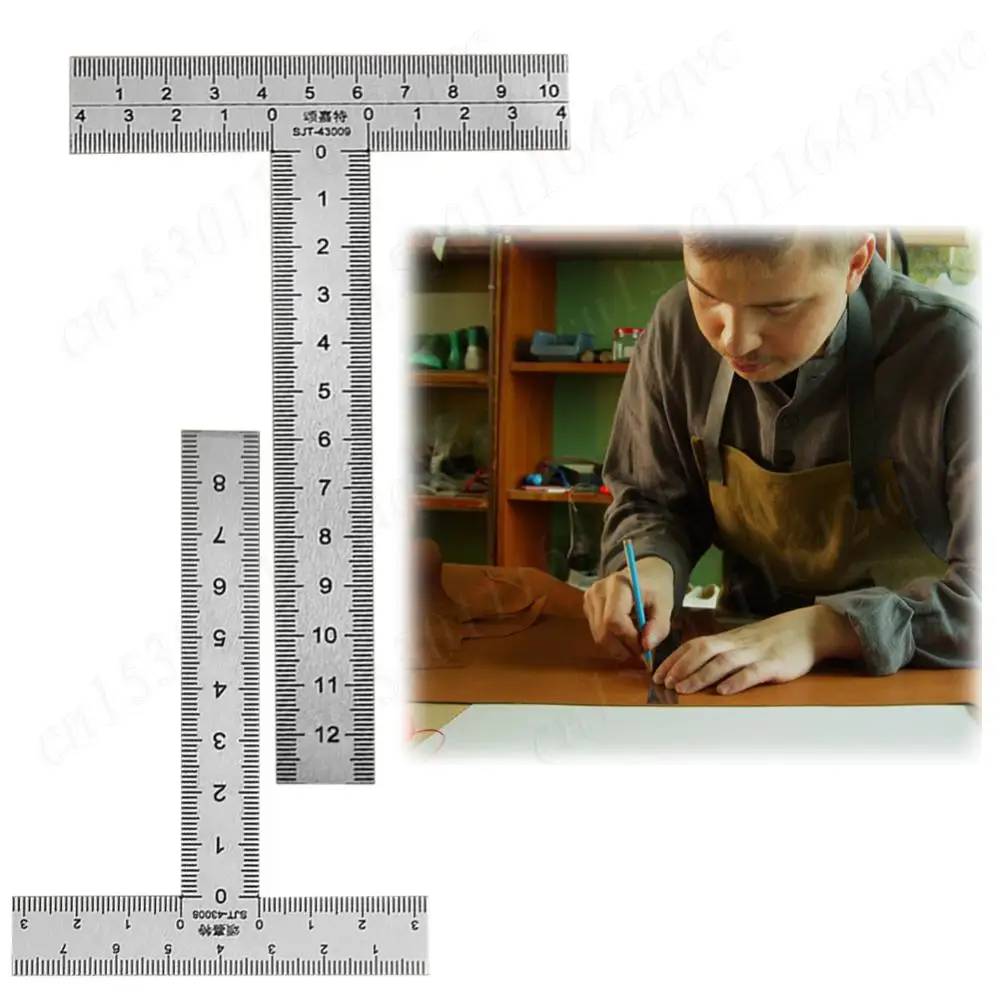 2Pcs Architect Ruler Stainless Steel Mini Right Angle Ruler Measuring Layout Tool Precision Building Framing Gauge