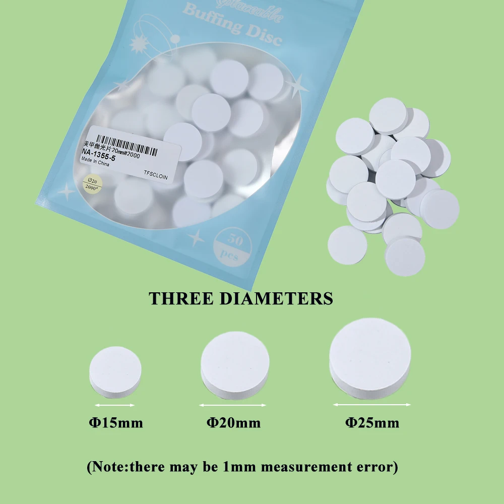 15/20/25mm disco de polimento lixa substituição esponja prego buffer para broca elétrica acessórios manicure pedicure